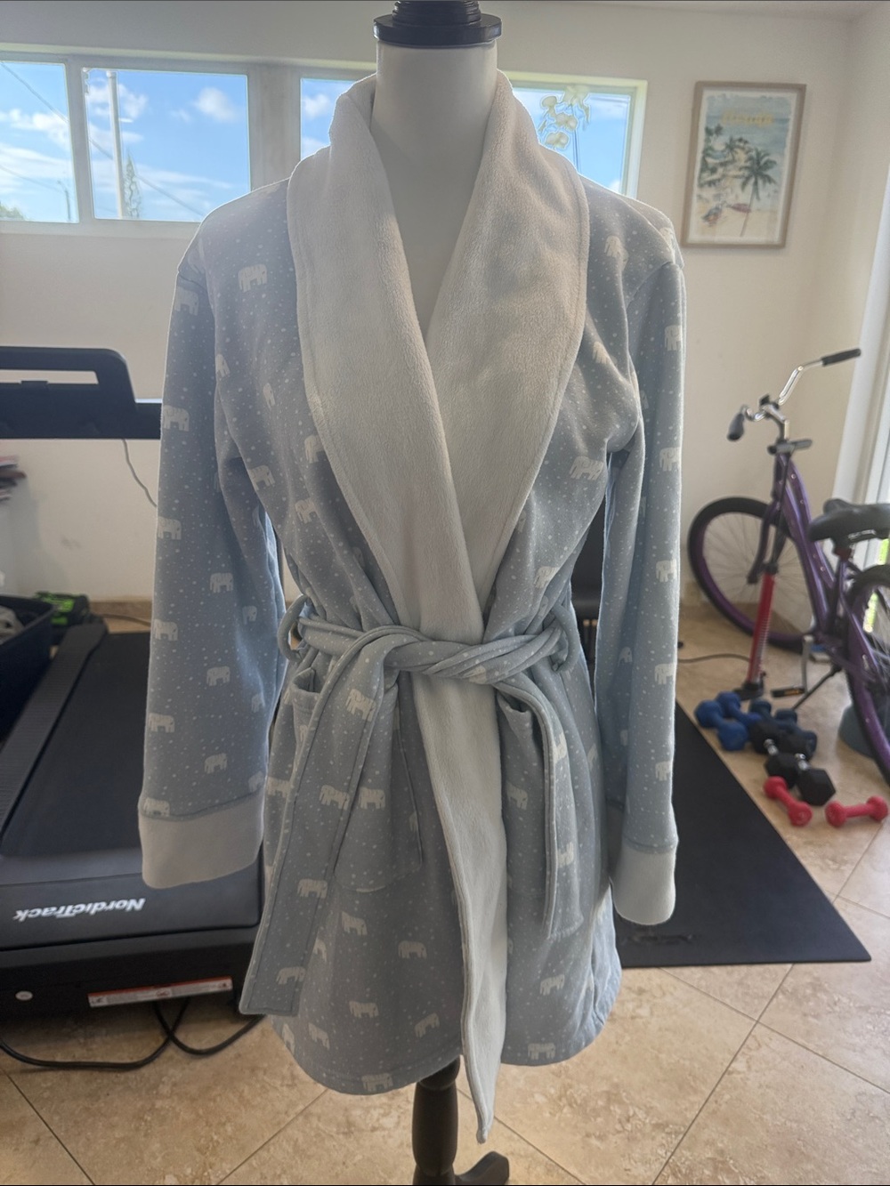 Ivory Ella bathrobe Small